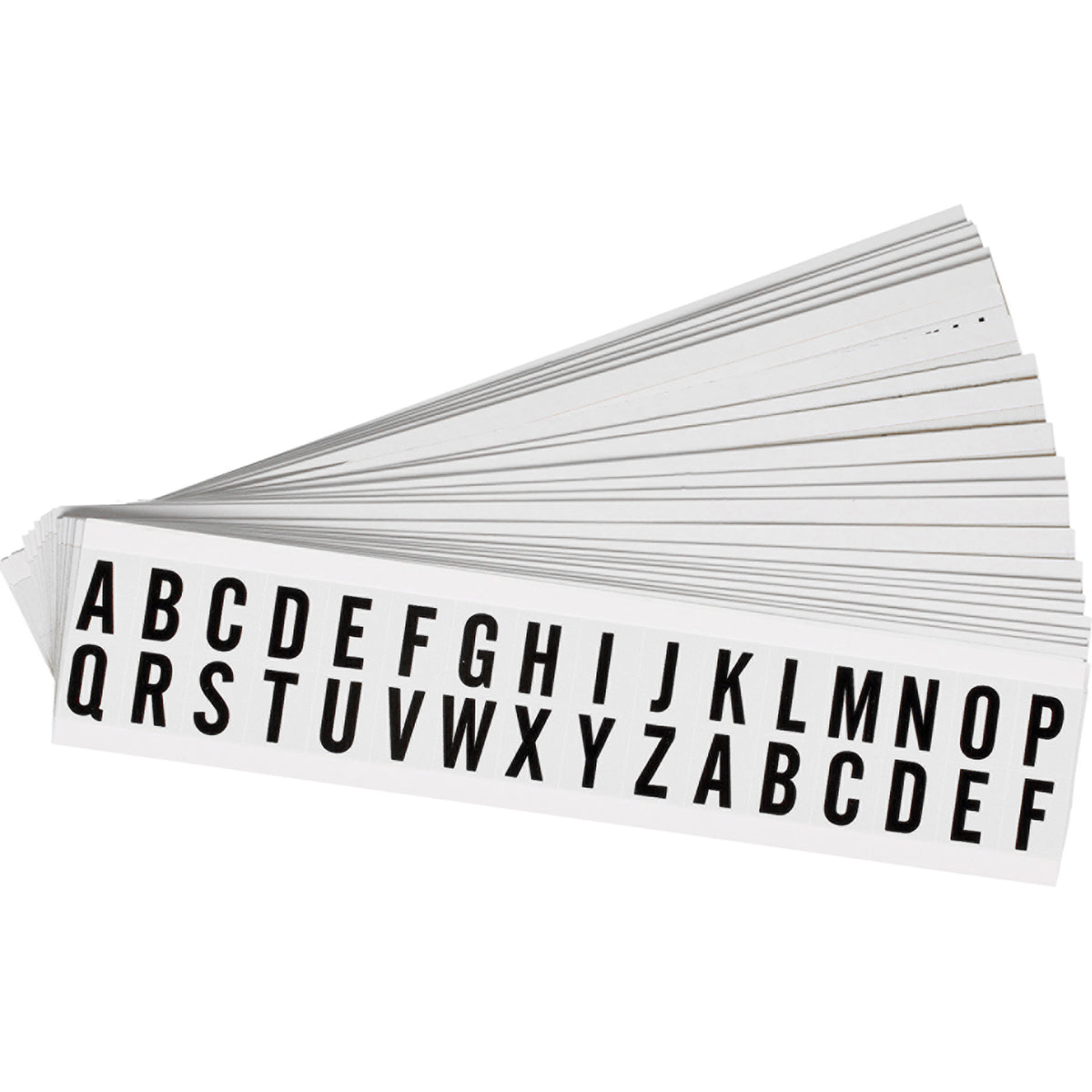 Zahlen & Buchstaben, B-499 (Nylongewebe), Weiß A - Z , 19 x 14 mm