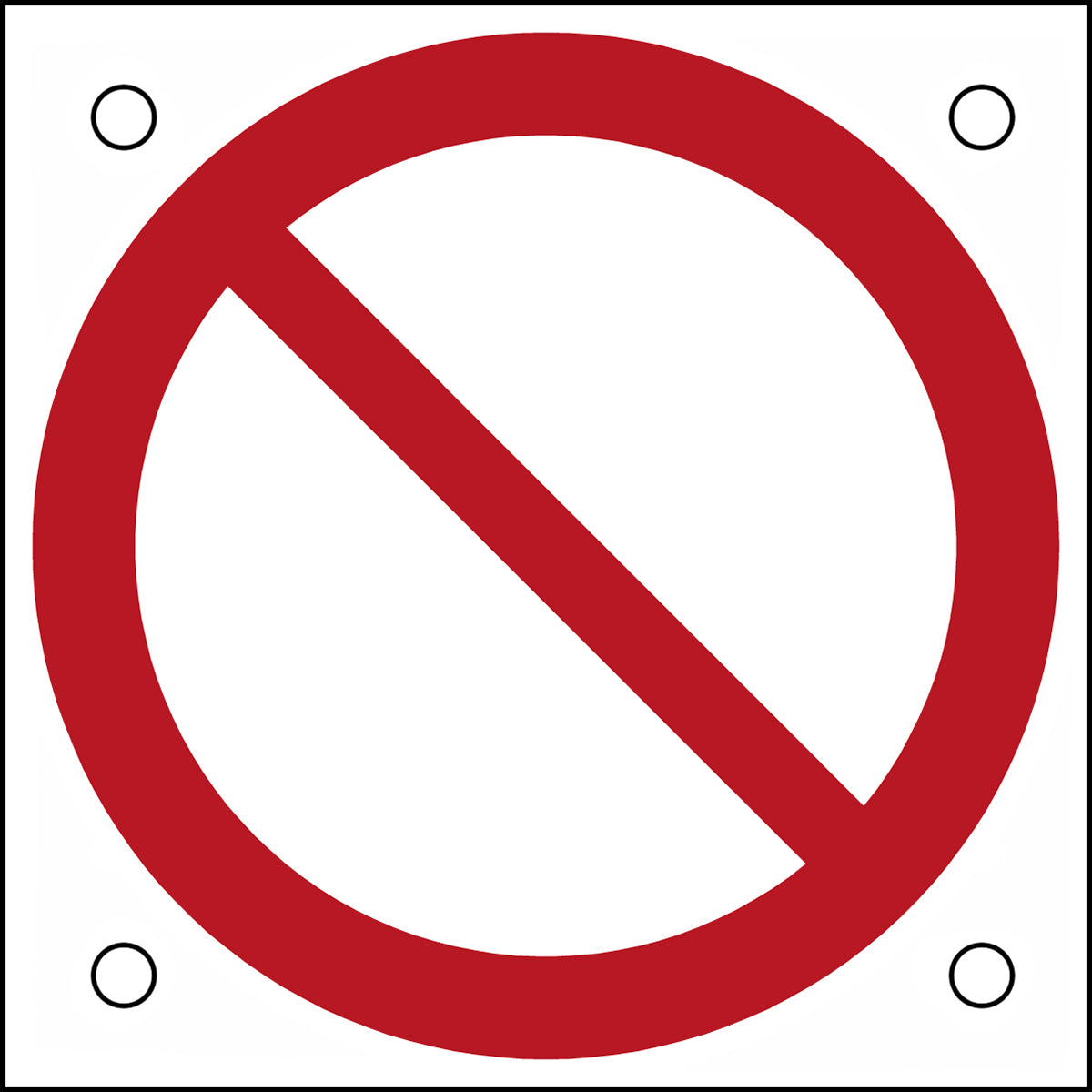 ISO-Sicherheitsschild – Allgemeines Verbotszeichen