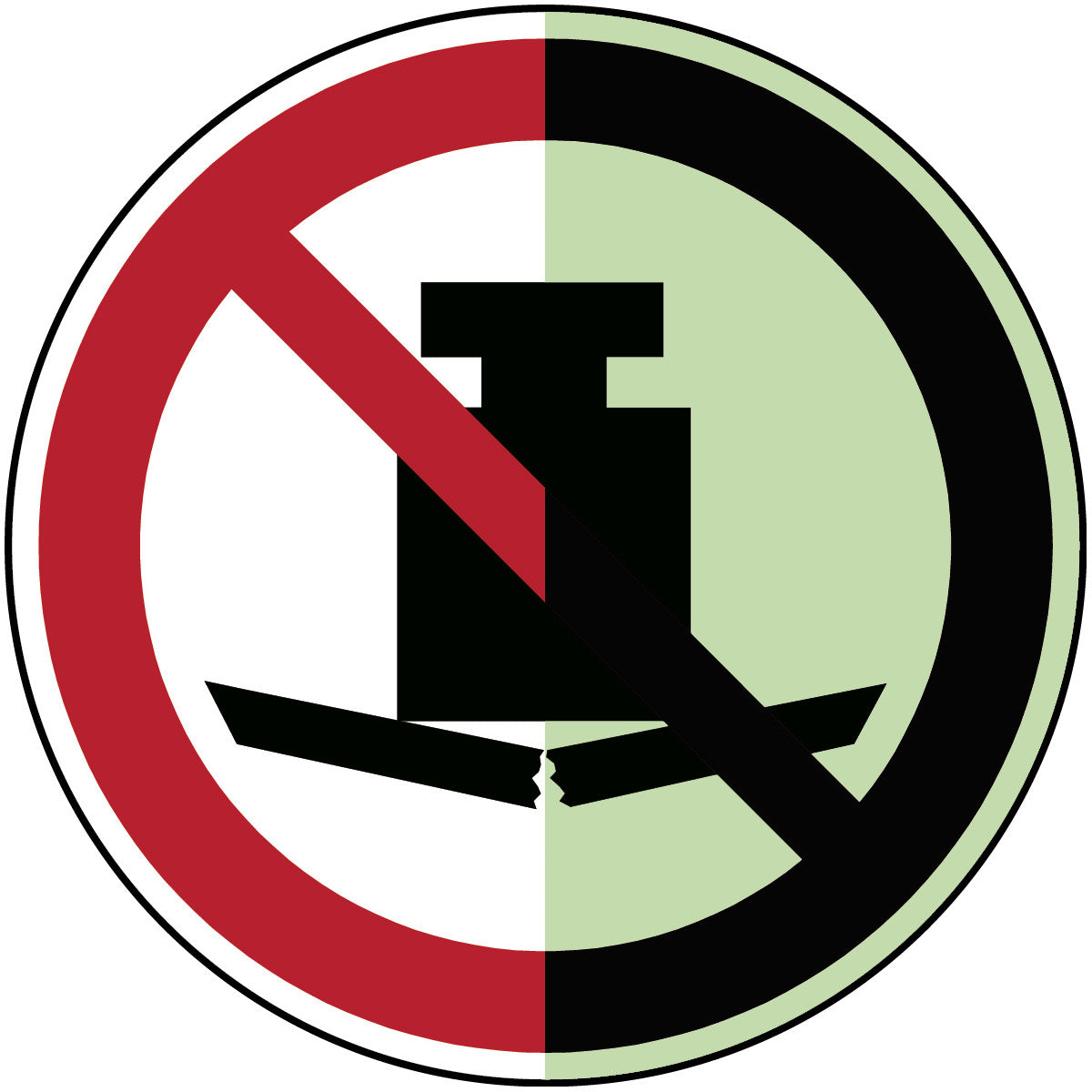 Photoluminescent safety signs