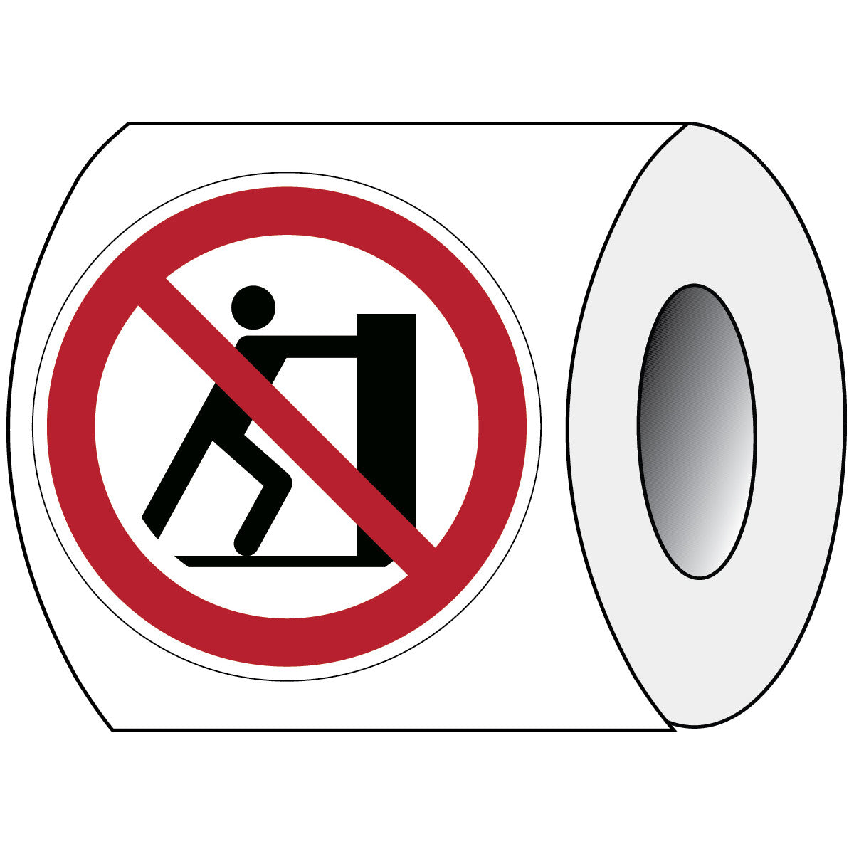 ISO safety sign - Do not press
