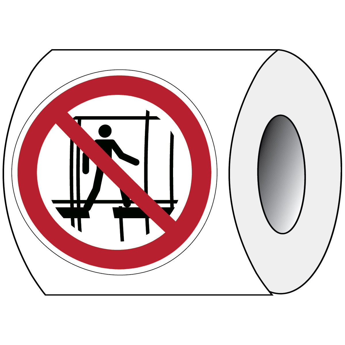 ISO safety sign - Do not enter scaffolding - is under construction