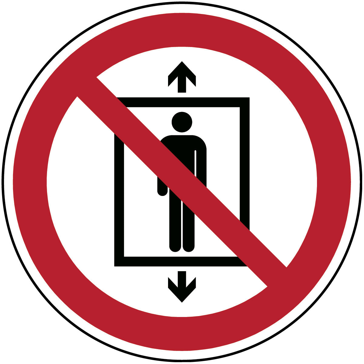 ISO safety sign - no passenger transport