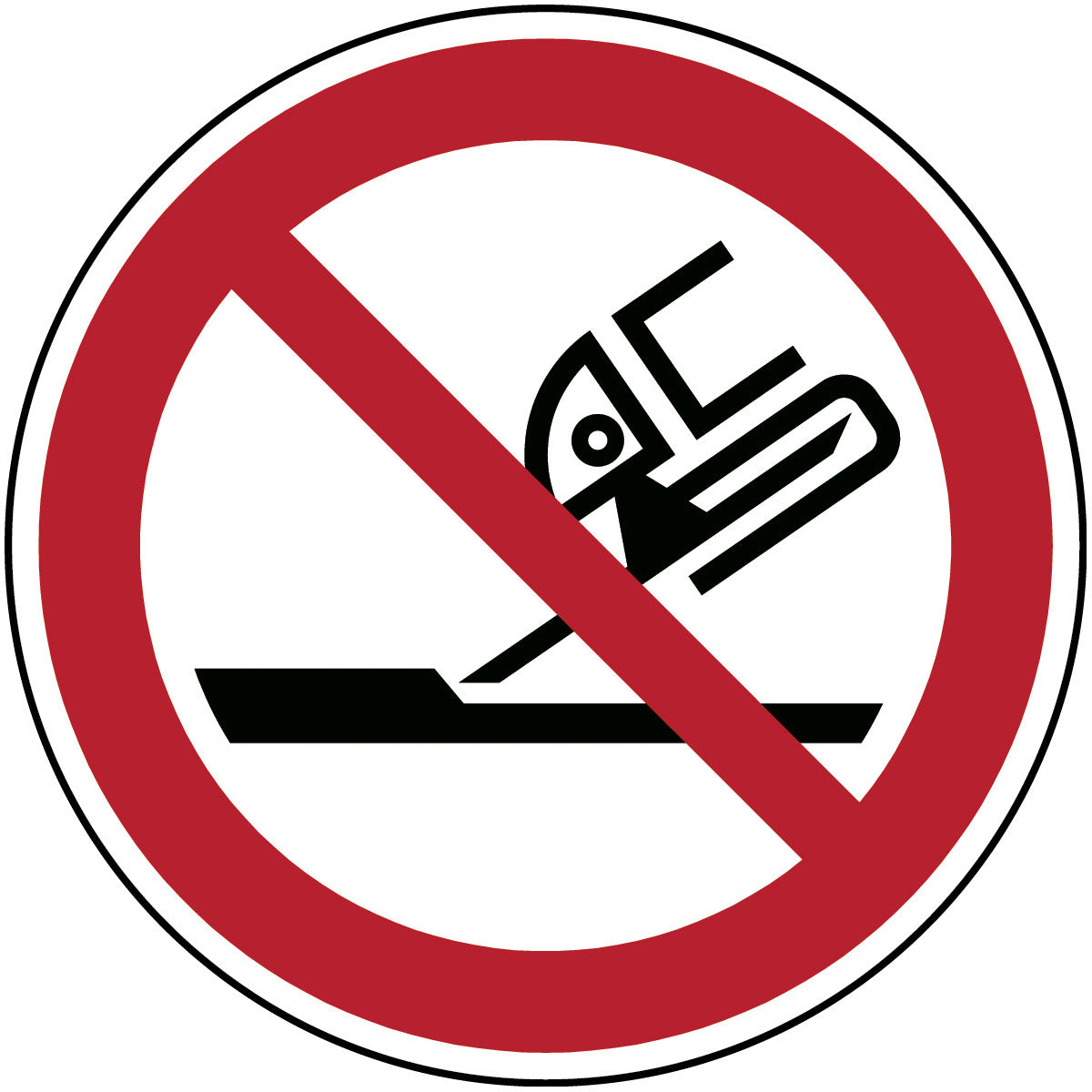 Marquage de sécurité ISO - Non autorisé pour le meulage latéral