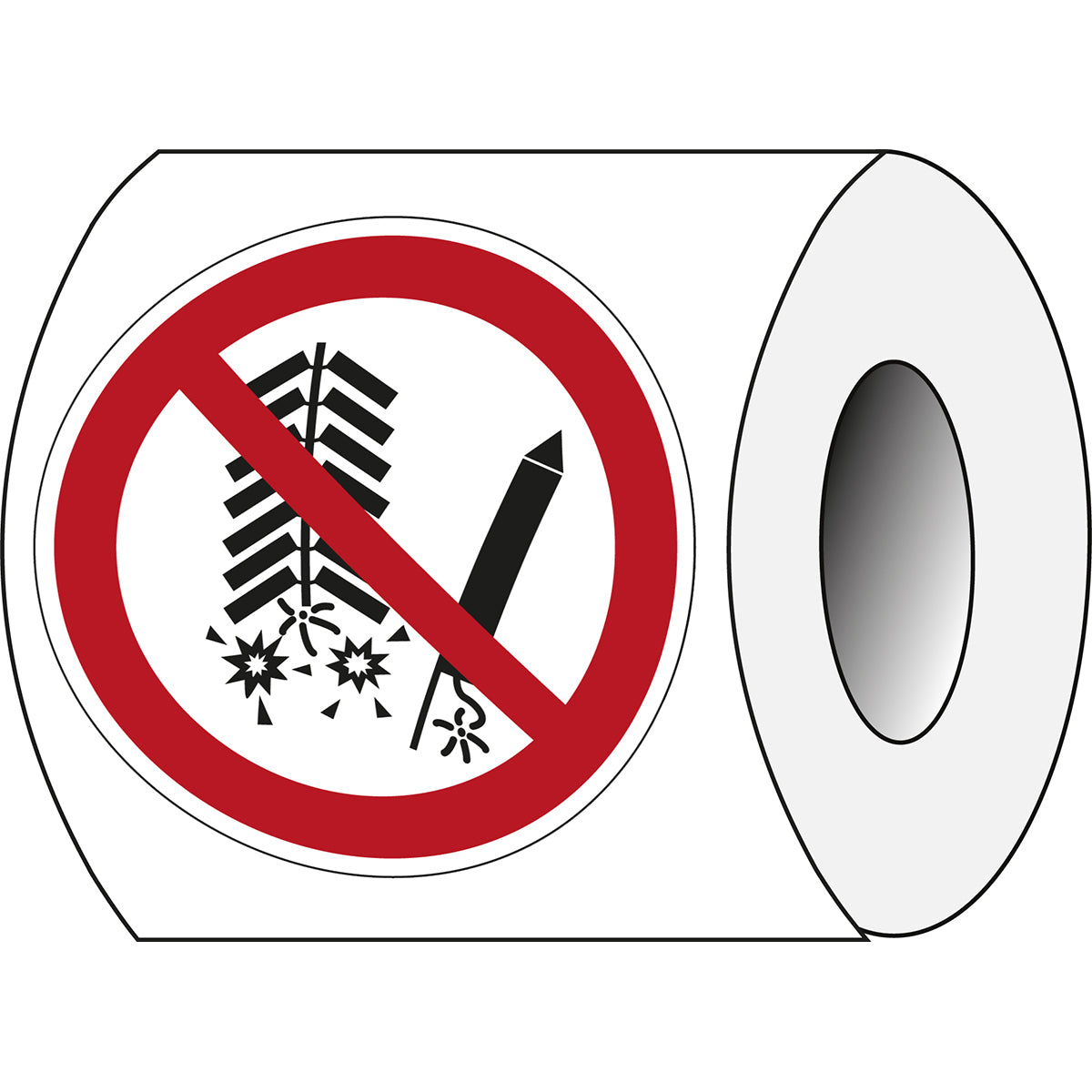 ISO-Sicherheitsschild – Feuerwerk verboten