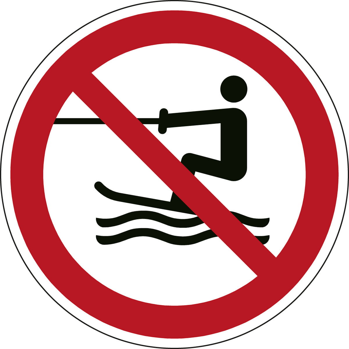 ISO Sicherheitskennzeichnung - Keine persönlichen Wasserfahrzeuge