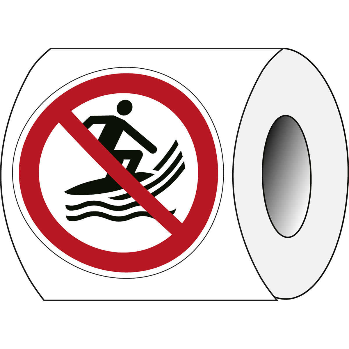 ISO Sicherheitskennzeichnung - Keine Surf-Fahrzeuge