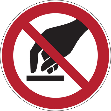 Verbotsschilder - Berühren verboten