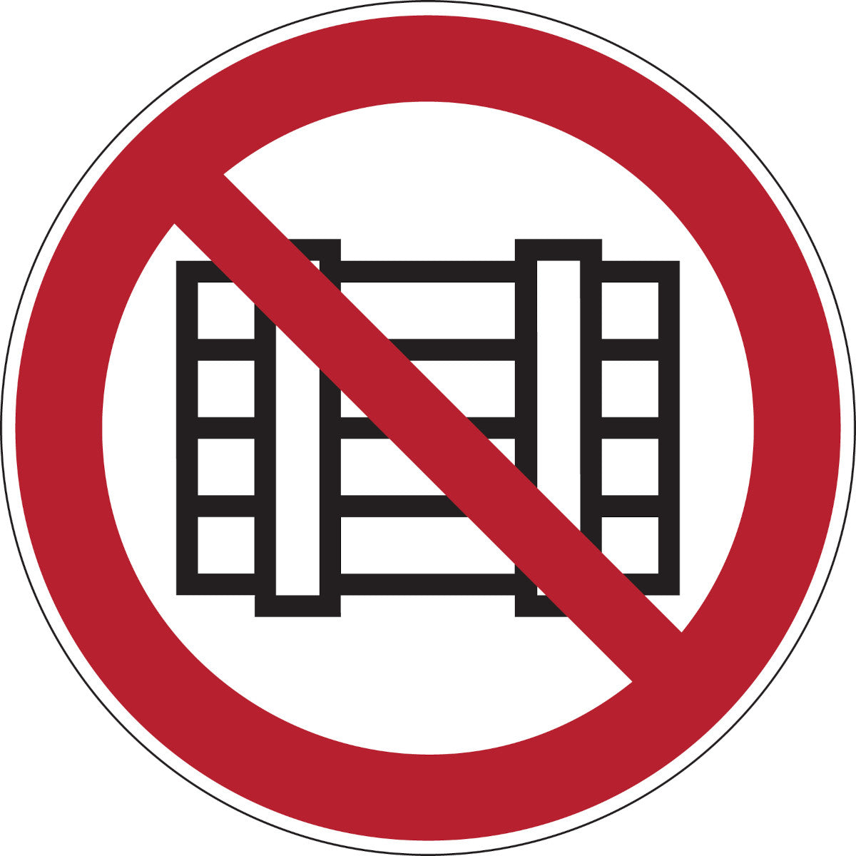 Verbotsschilder - Nichts abstellen oder lagern