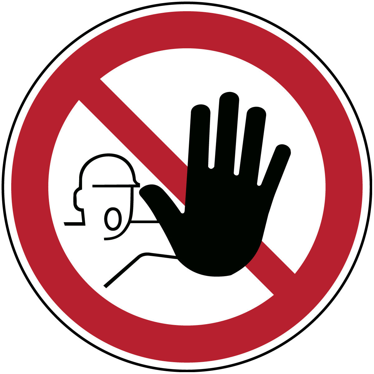 Verbotsschilder - Zutritt für Unbefugte verboten