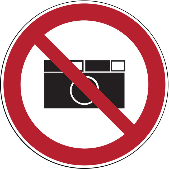 Verbotsschilder - Fotografieren verboten