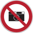 Verbotsschilder - Fotografieren verboten