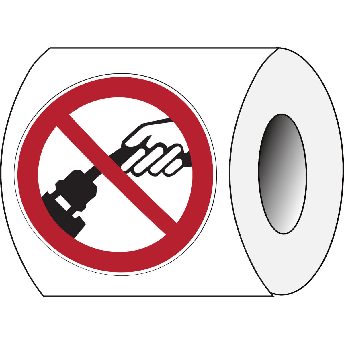 Sicherheitsetiketten auf Rolle - Verbotsschilder