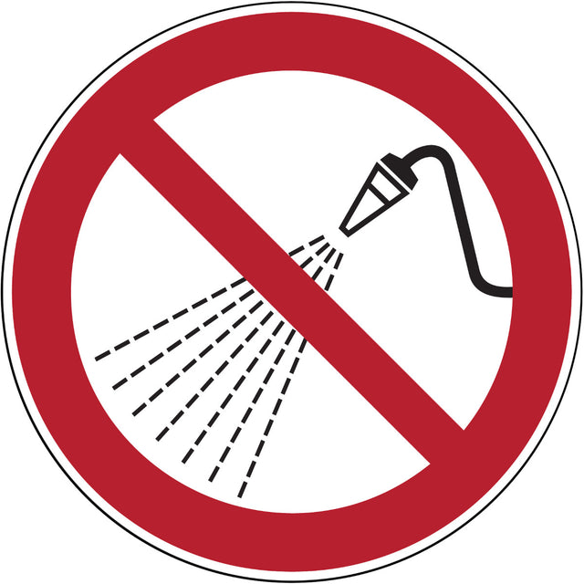 Verbotsschilder - Mit Wasser spritzen verboten