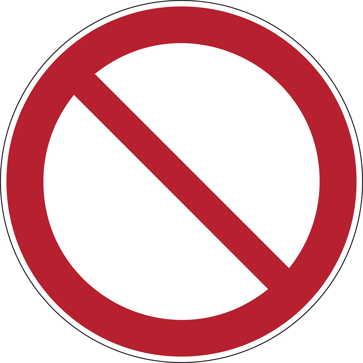 Verbotsschilder - Verbot