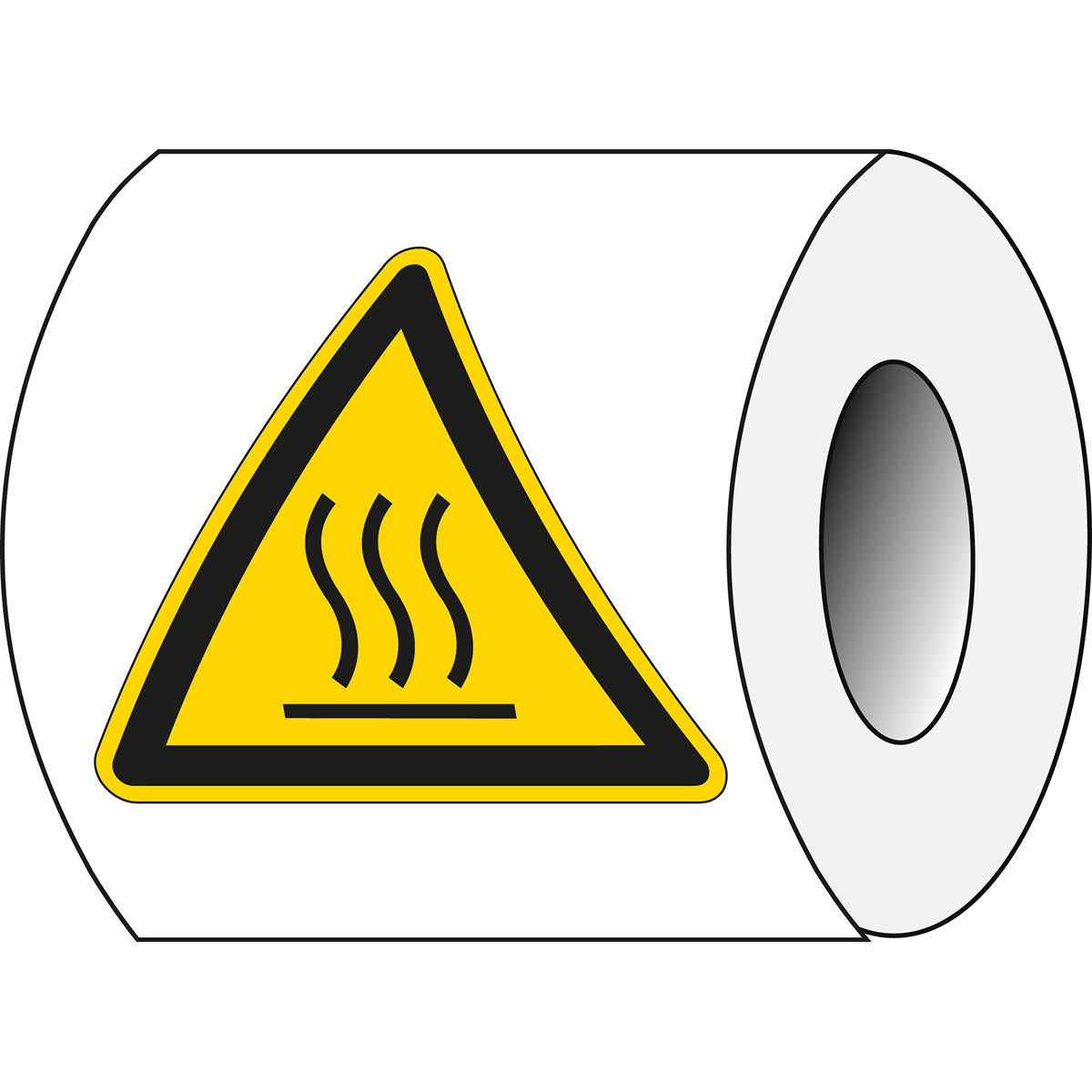 Sicherheitsetiketten auf Rolle - Warnschilder