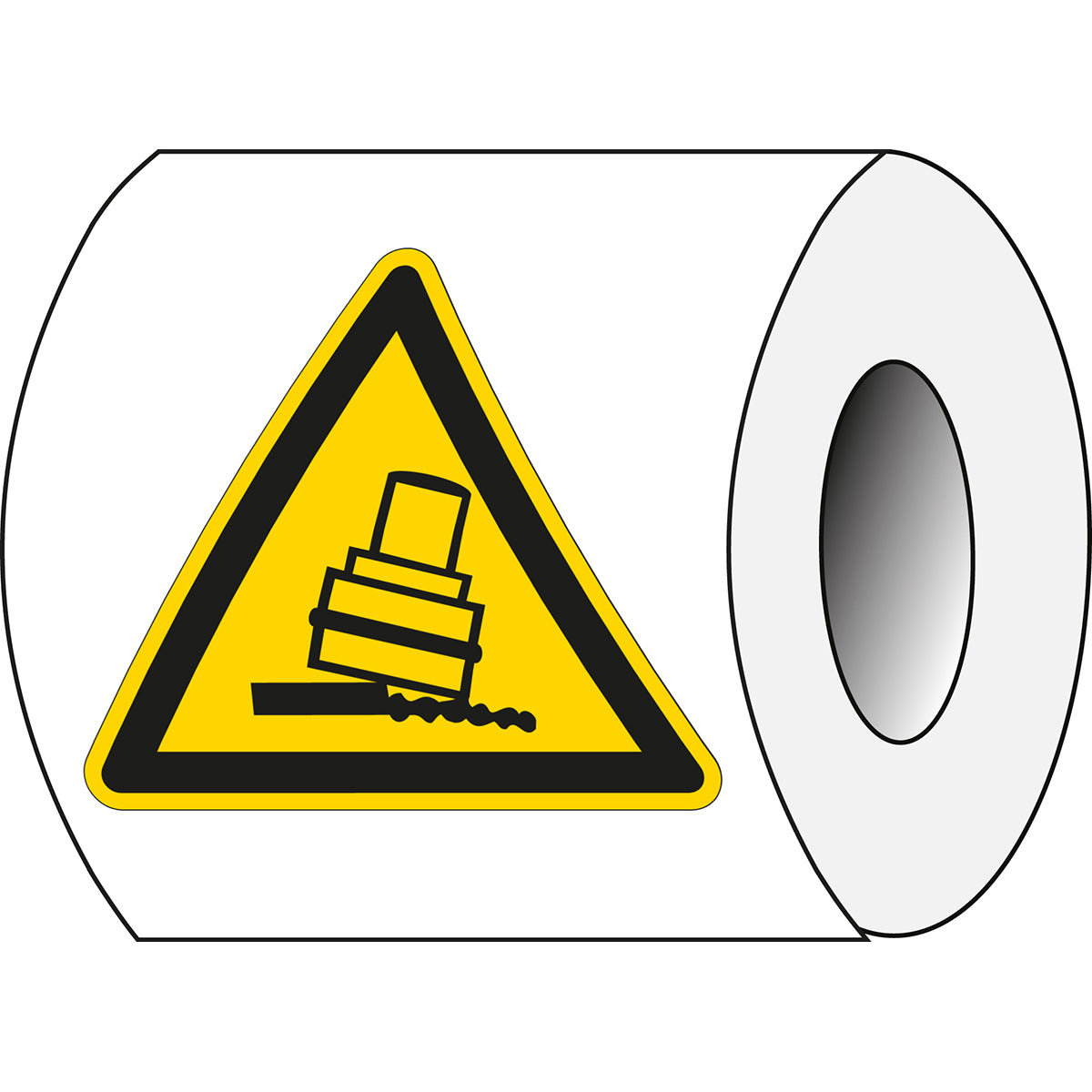 Sicherheitsetiketten auf Rolle - Warnschilder