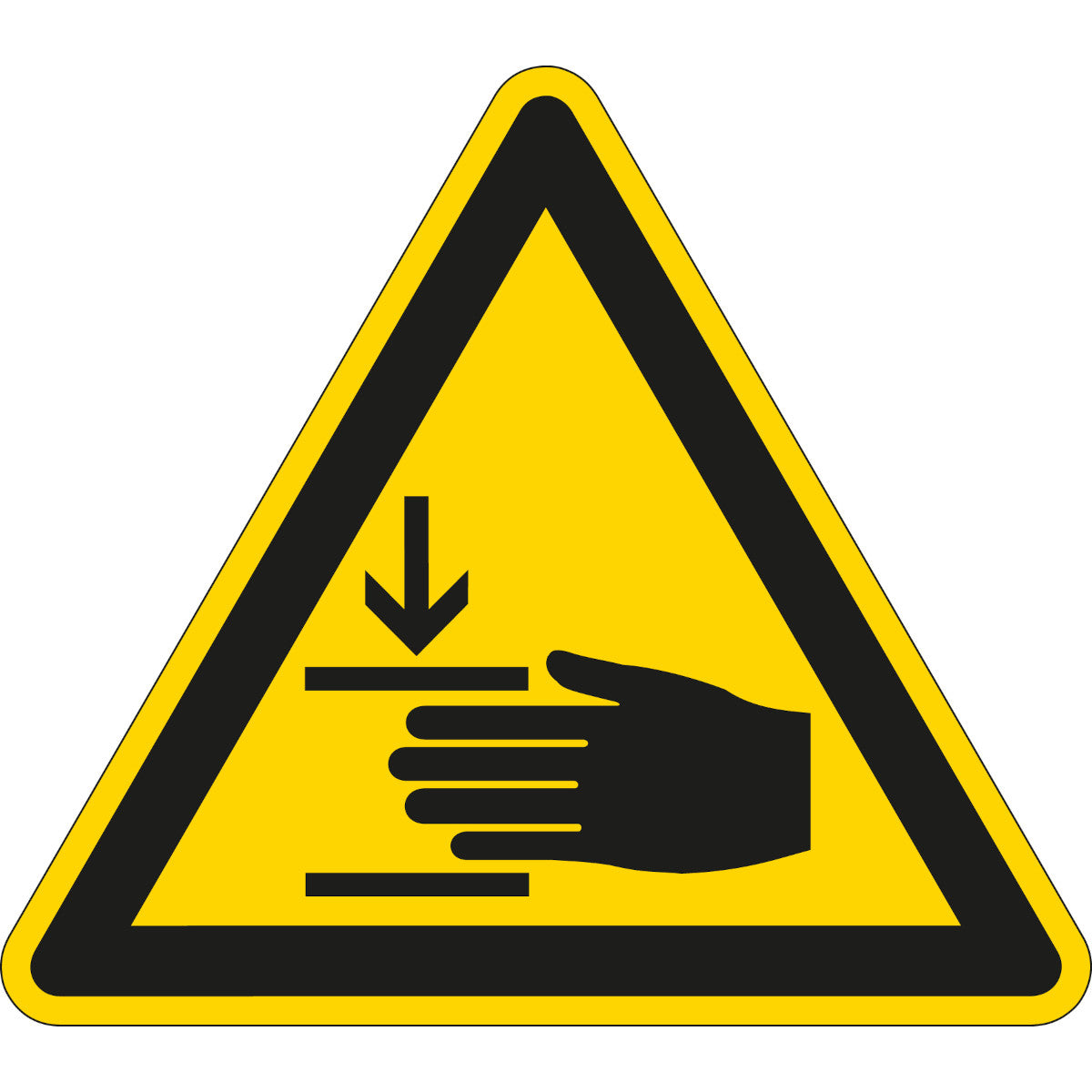 Mini pictograms - warning of hand injuries