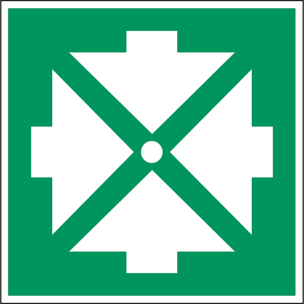 Fluchtwegkennzeichnung - Sammelstelle