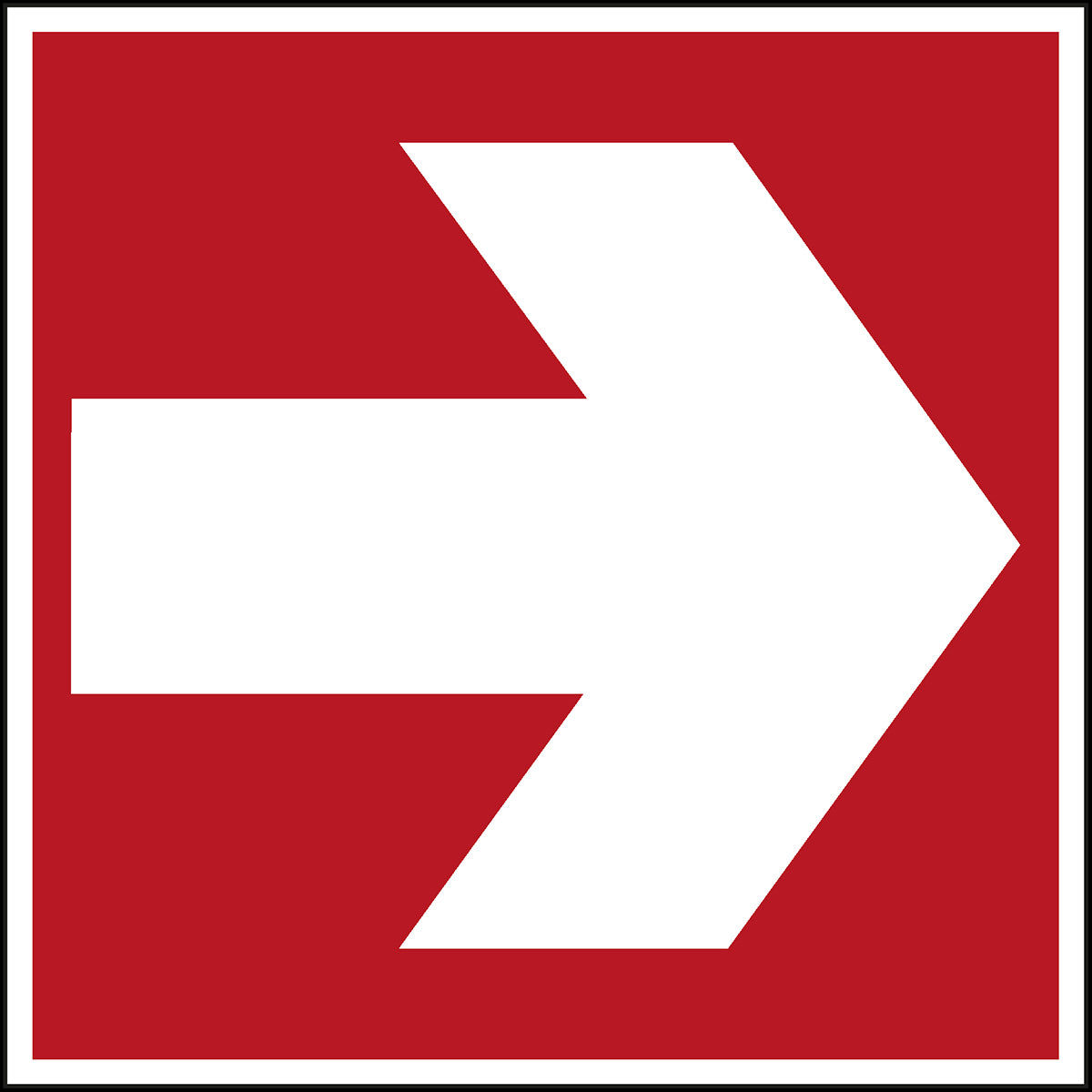 Brandschutzkennzeichnung - Richtungspfeil