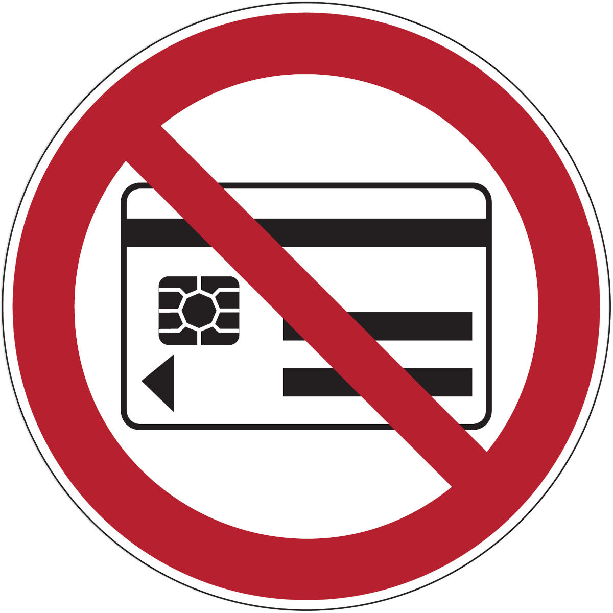 Verbotsschilder - Mitführen von magnetischen oder elektronischenDatenträgern verboten