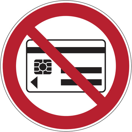 Verbotsschilder - Mitführen von magnetischen oder elektronischenDatenträgern verboten
