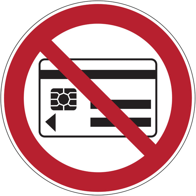 Verbotsschilder - Mitführen von magnetischen oder elektronischenDatenträgern verboten