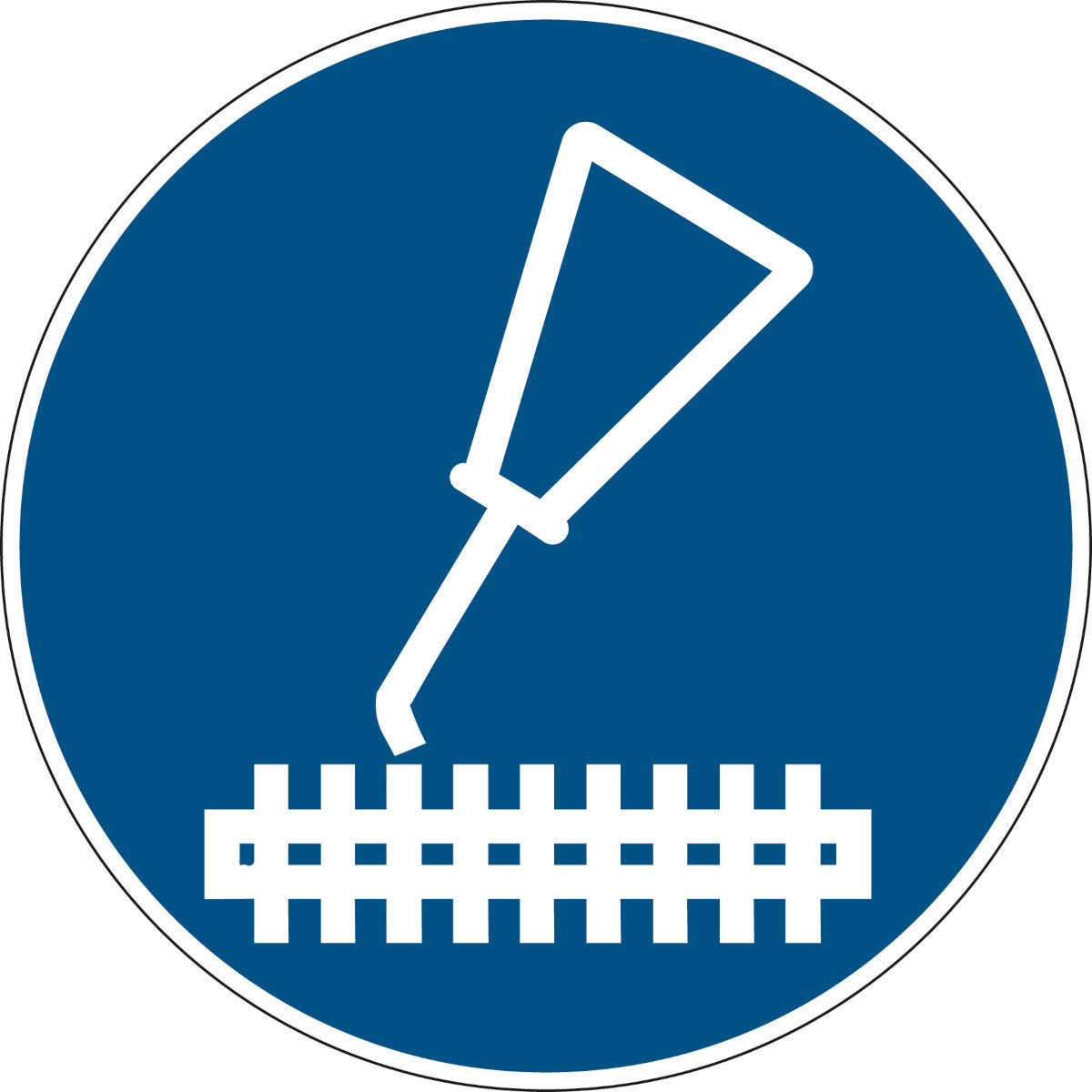 Gebotsschilder - Schneidwerk ölen