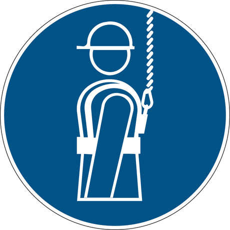 Gebotsschilder - Auffanggurt benutzen