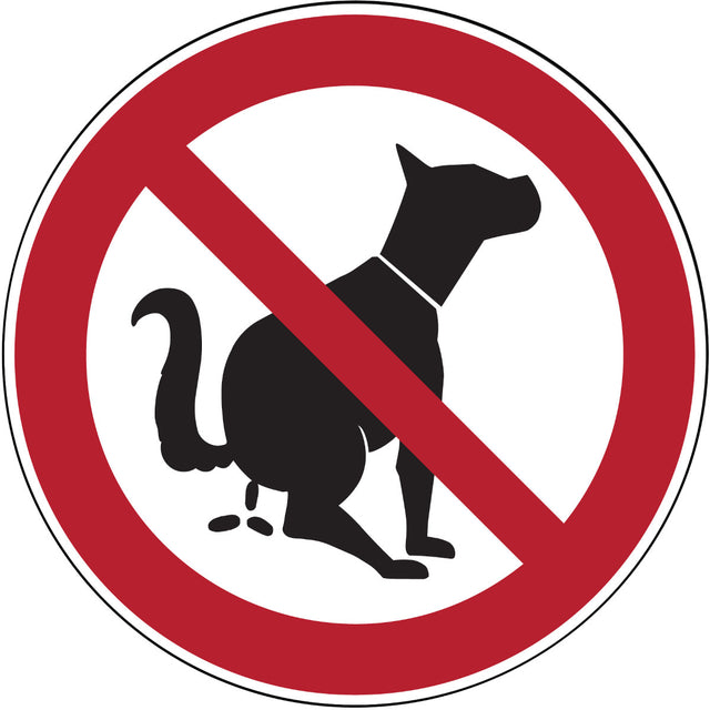 Verbotsschilder - Hier kein Hundeklo