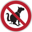 Verbotsschilder - Hier kein Hundeklo