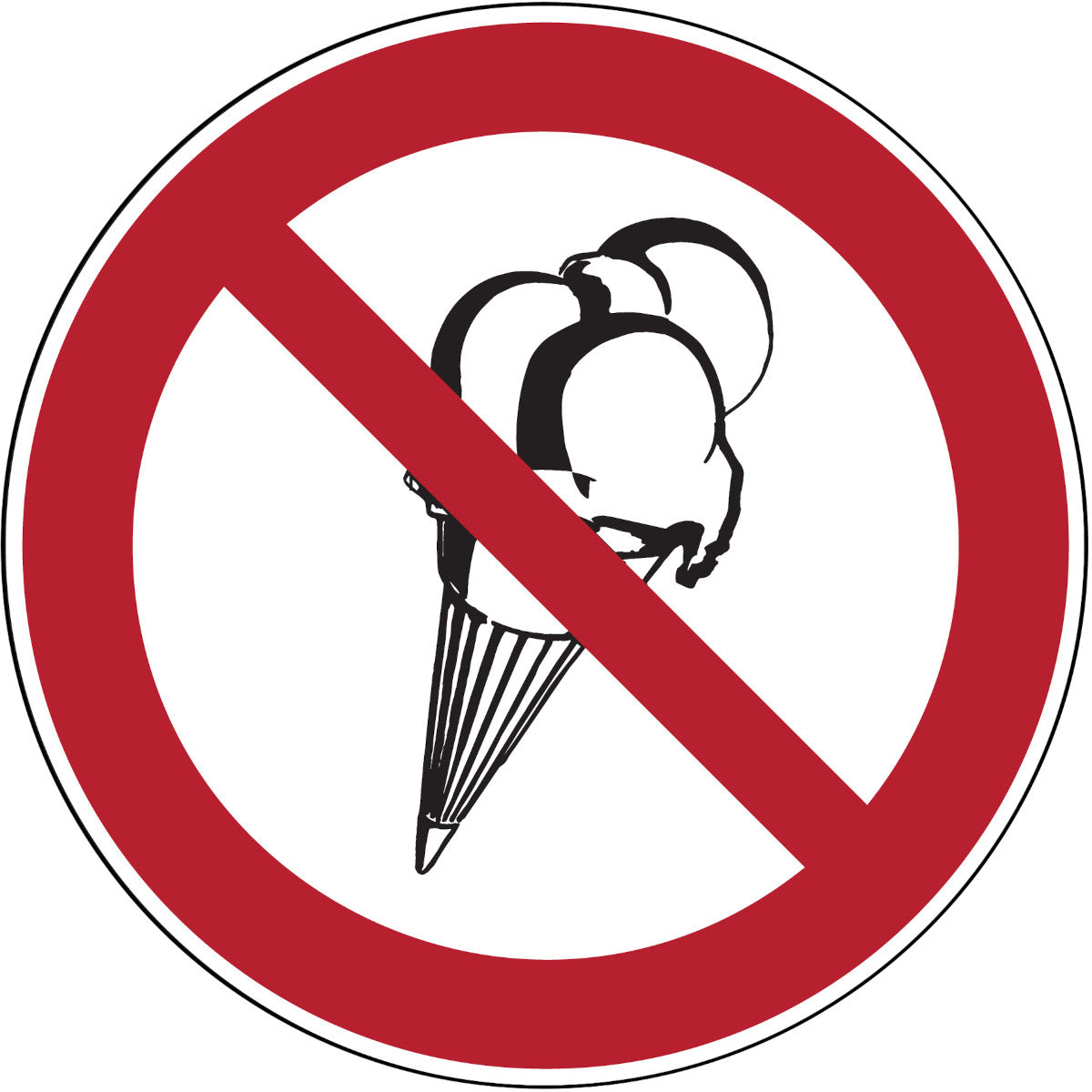 Verbotsschilder - Eisverbot