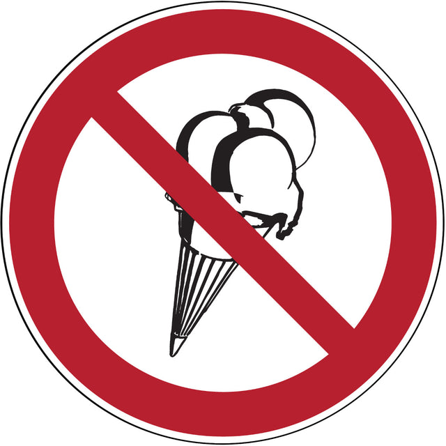 Verbotsschilder - Eisverbot