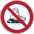 Verbotsschilder - Inline-Skates verboten