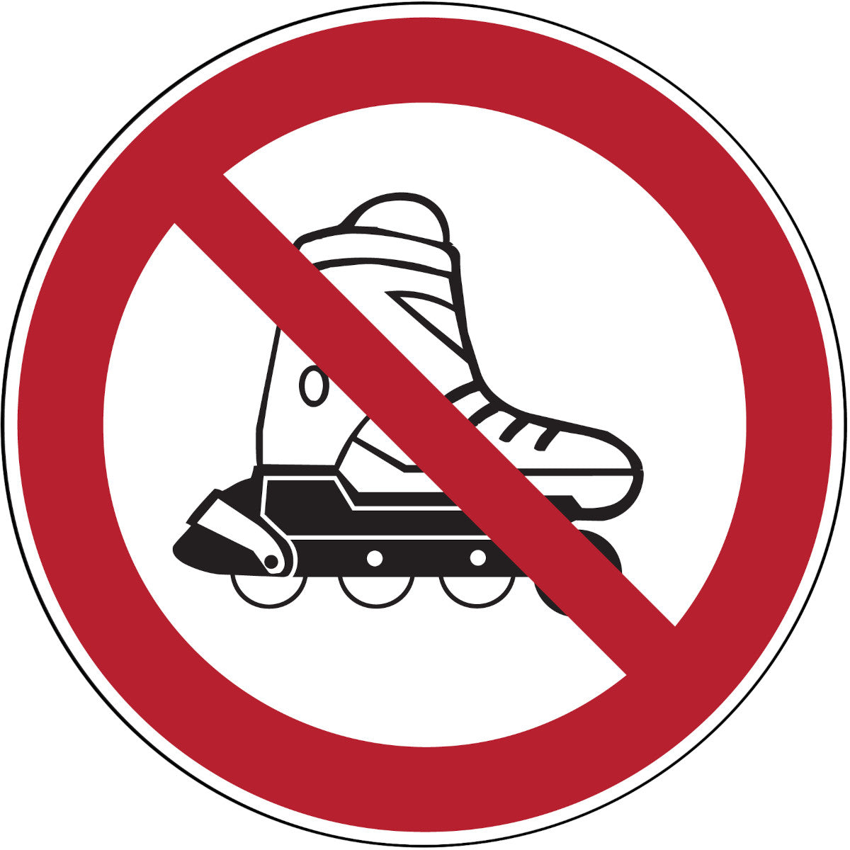 Verbotsschilder - Inline-Skates verboten