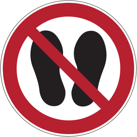 Verbotsschilder - Betreten der Fläche verboten