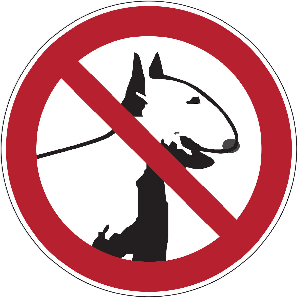 Verbotsschilder - Kampfhunde verboten