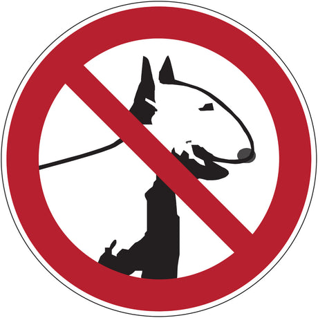 Verbotsschilder - Kampfhunde verboten