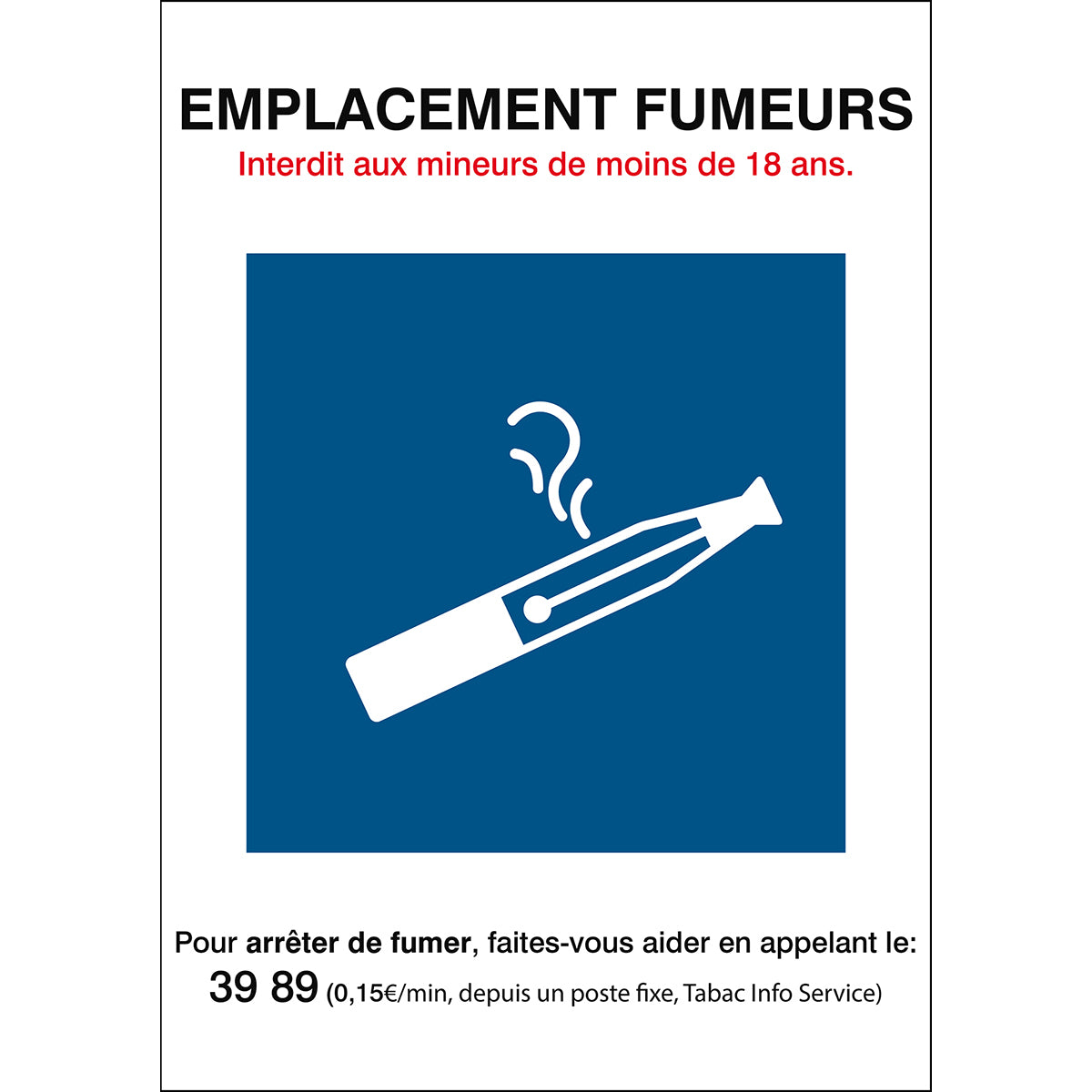 Informationsschild – E-Zigaretten erlaubt