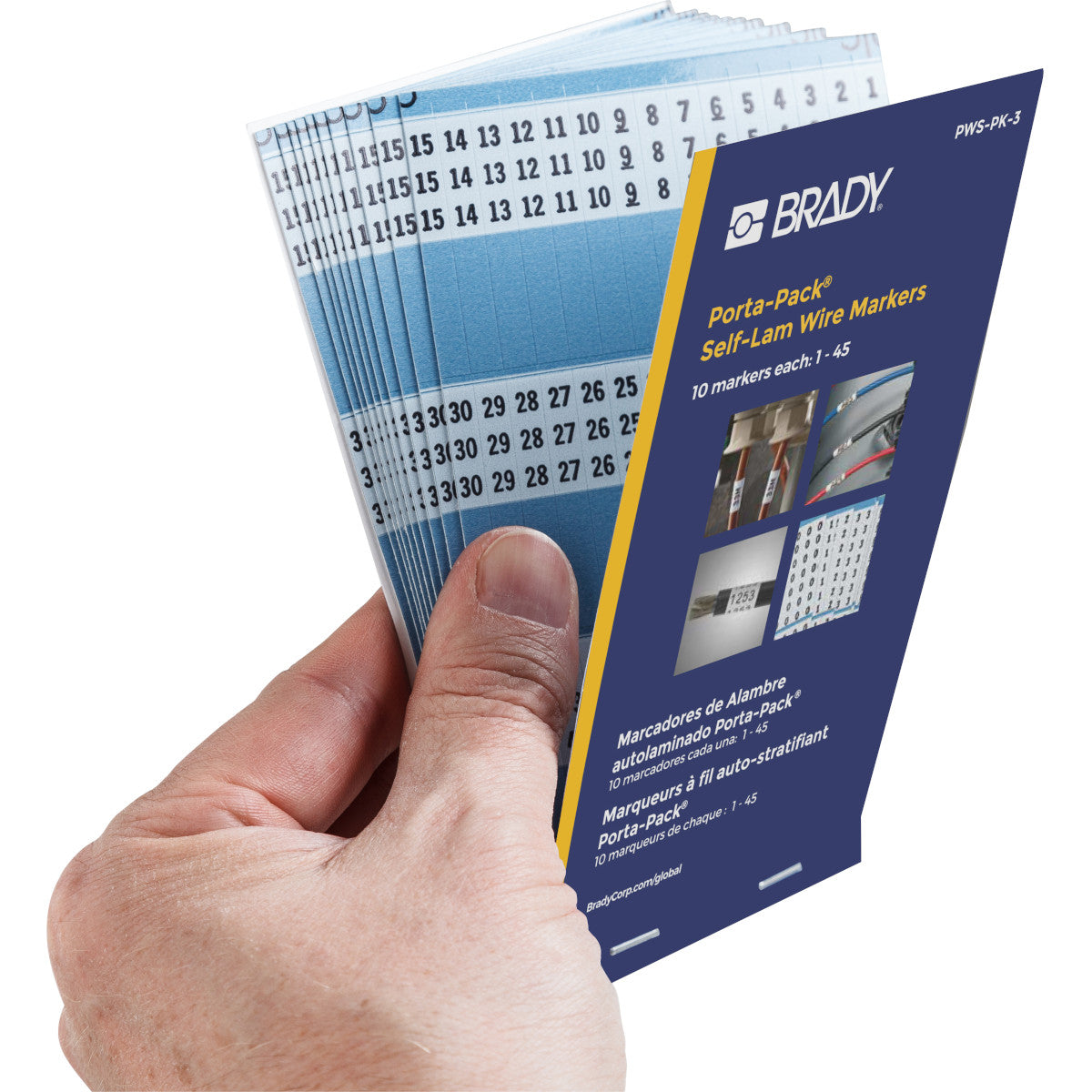 Porta-Pack Hefte mit Kabelkennzeichnungsetiketten – Selbstlaminierende Kennzeichnungsetiketten