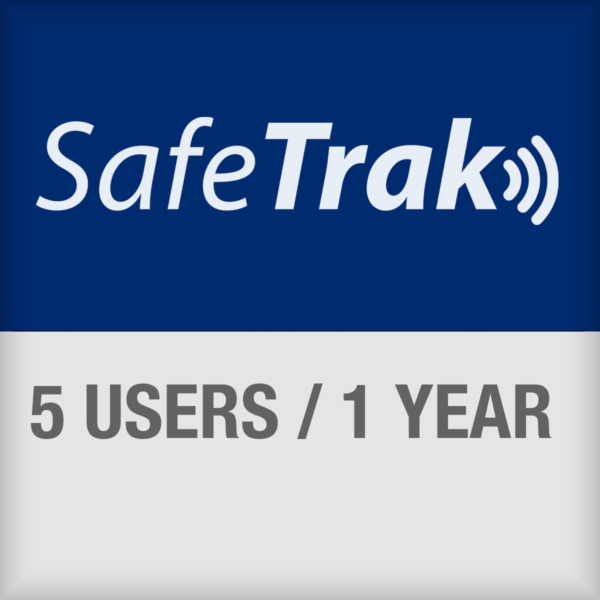 SafeTrak-Abonnement für den Zugriff auf das Cloudsystem für bis zu 5 Anwender für 1 Jahr