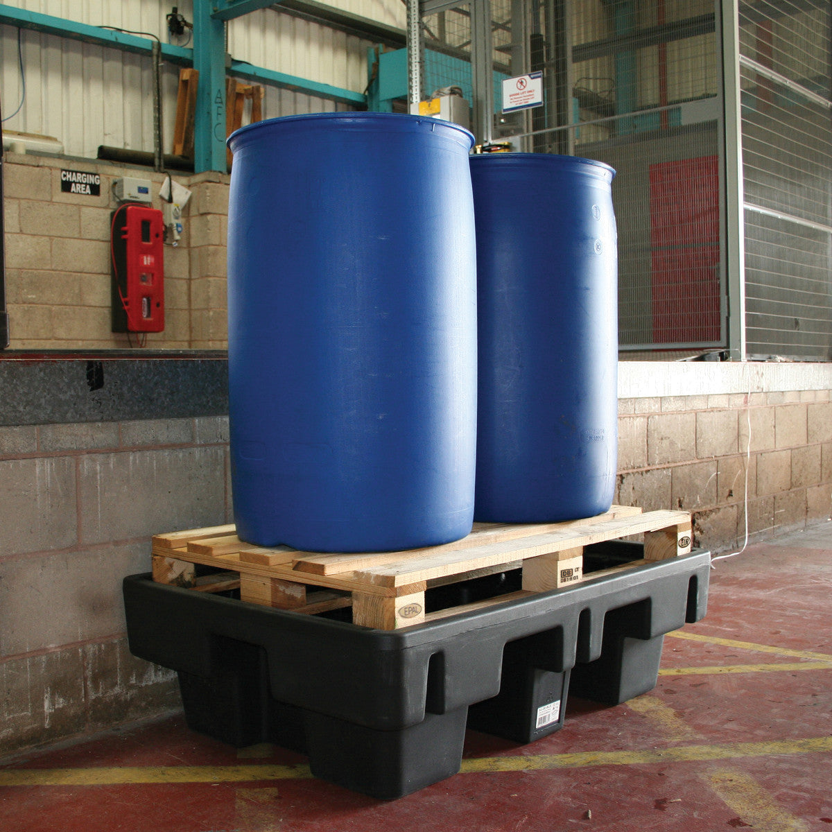 Auffangpalette für Fässer - EURO-Tankwall - 2 Fässer - nicht DiBt-konform