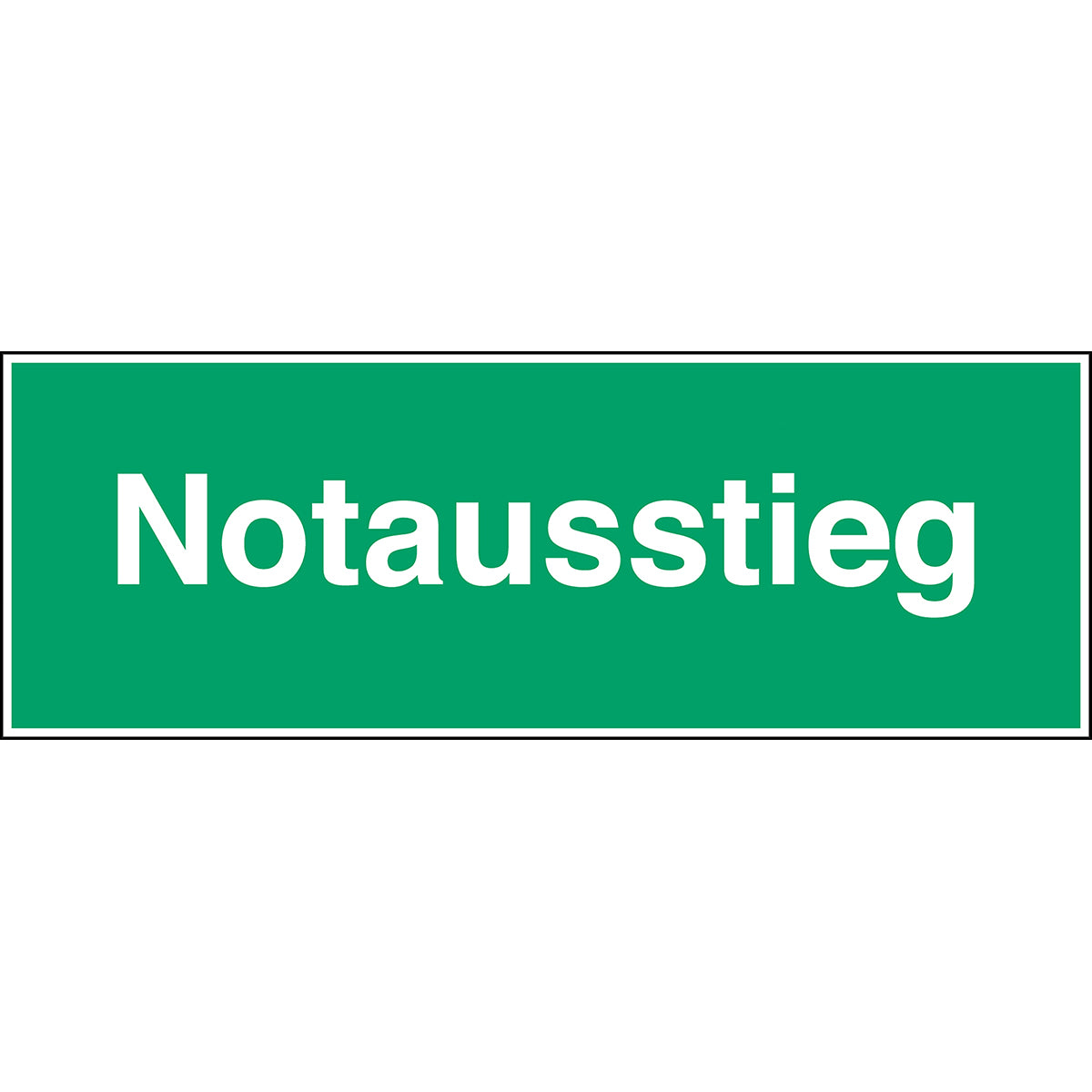 Fluchtwegkennzeichnung - Notausstieg