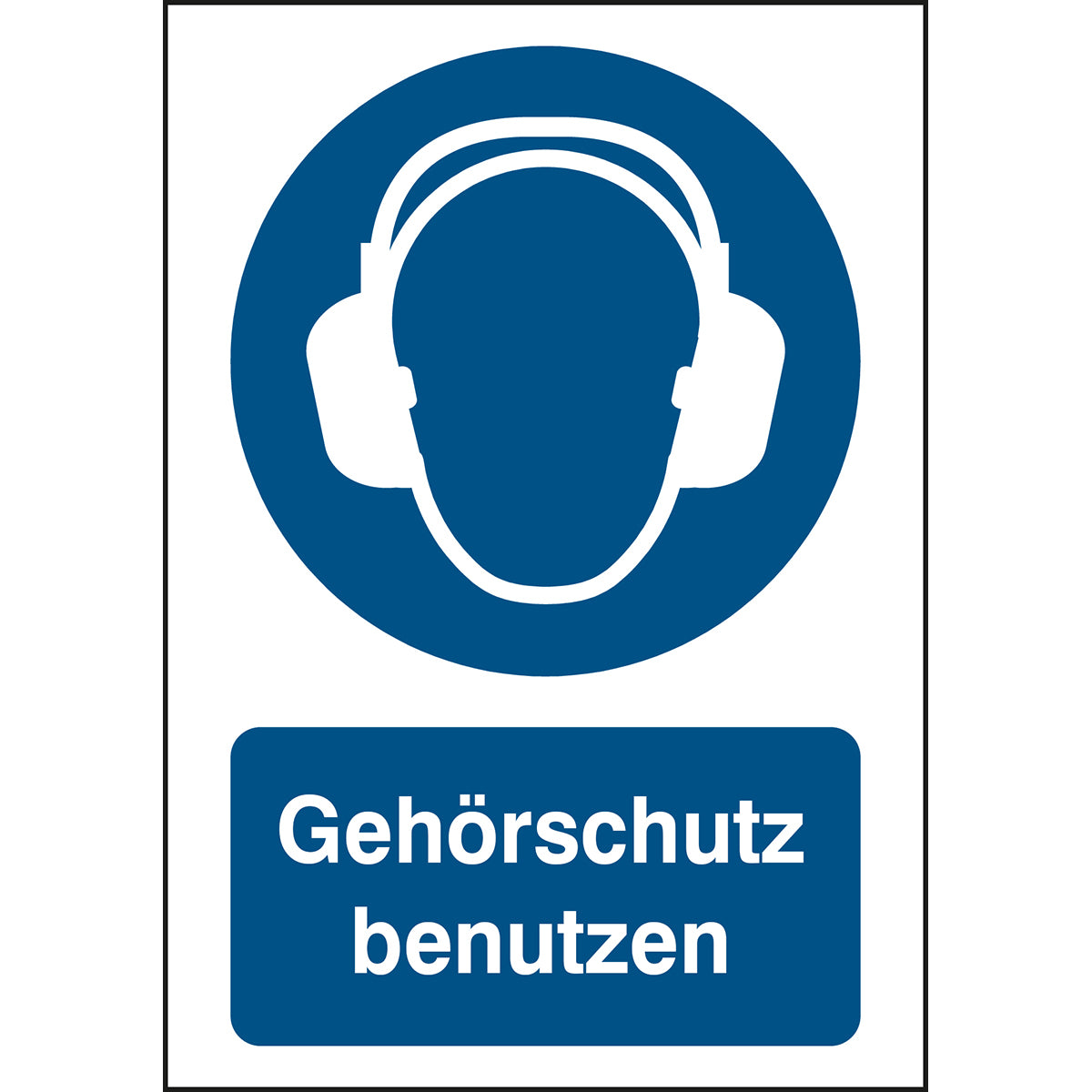 ISO Sicherheitskennzeichnung - Gehörschutz benutzen