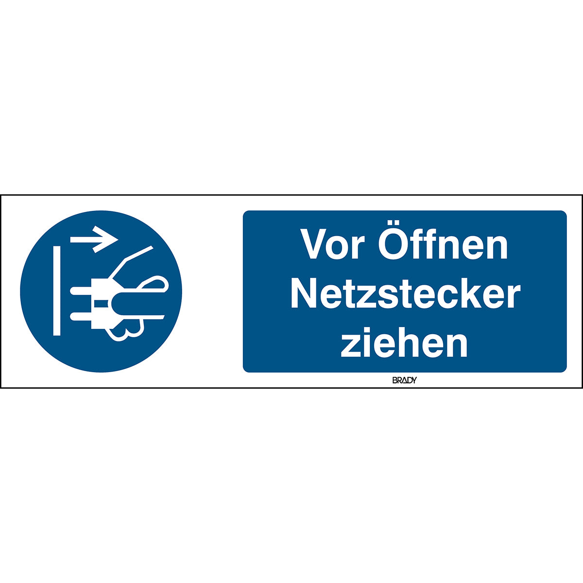 ISO 7010 symbol - Unplug before opening
