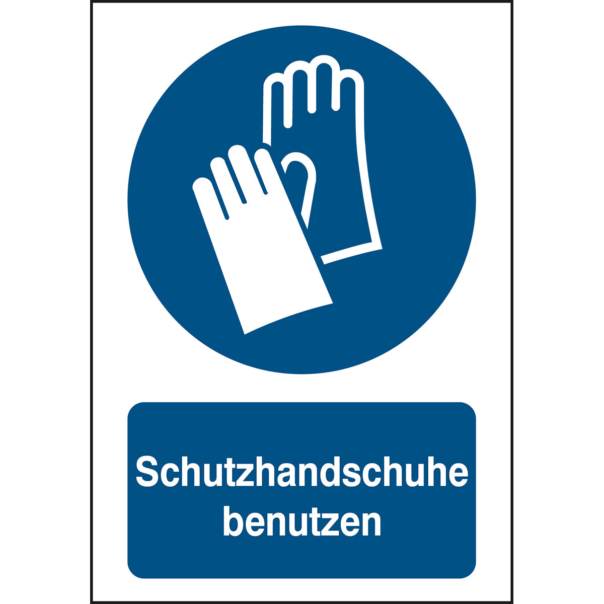 ISO Sicherheitskennzeichnung - Handschutz benutzen