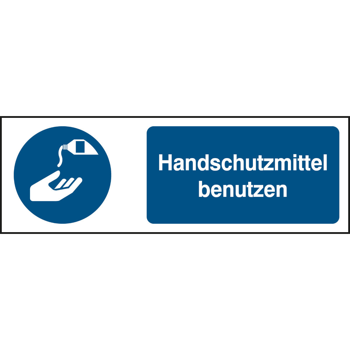 ISO Sicherheitskennzeichnung - Handschutzmittel benutzen