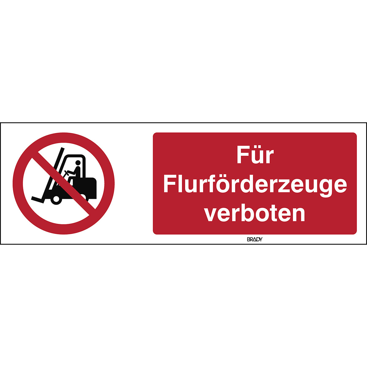 ISO 7010 symbol - Prohibited for industrial trucks