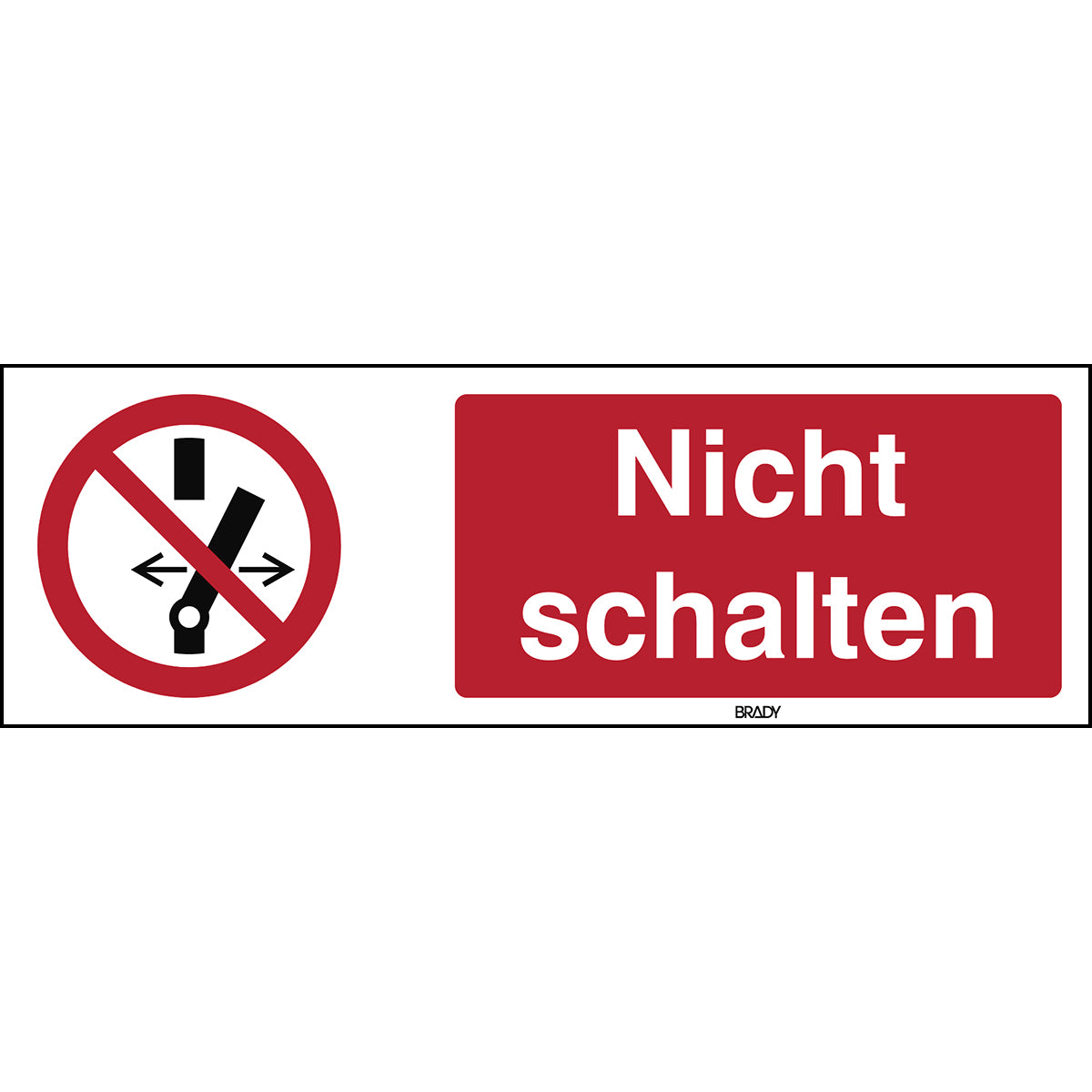 ISO 7010 character - Do not switch