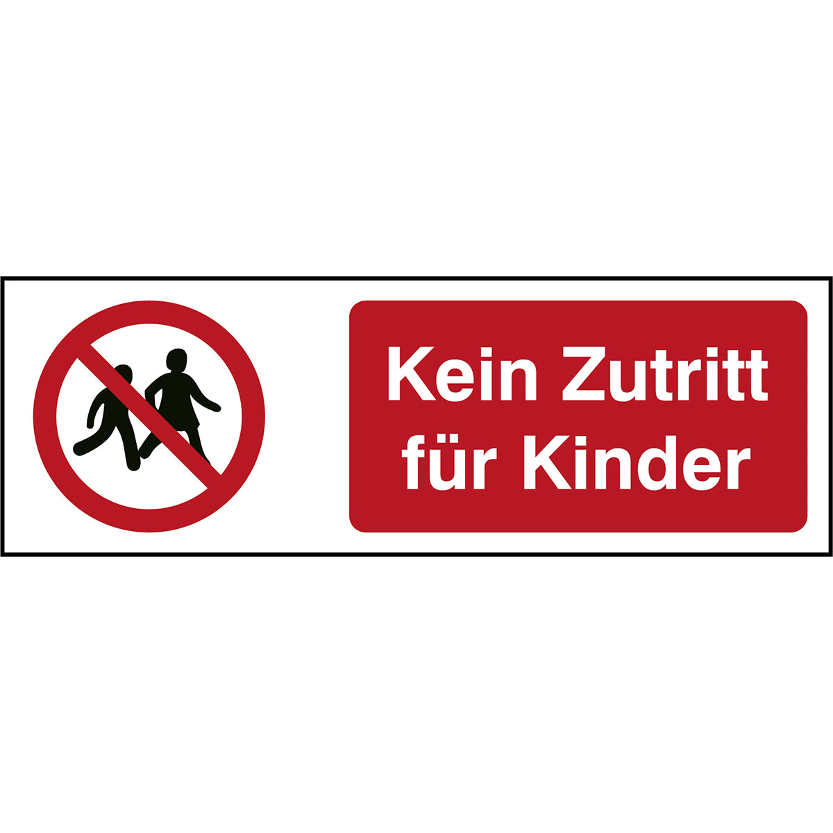 ISO Sicherheitskennzeichnung - Kinder verboten