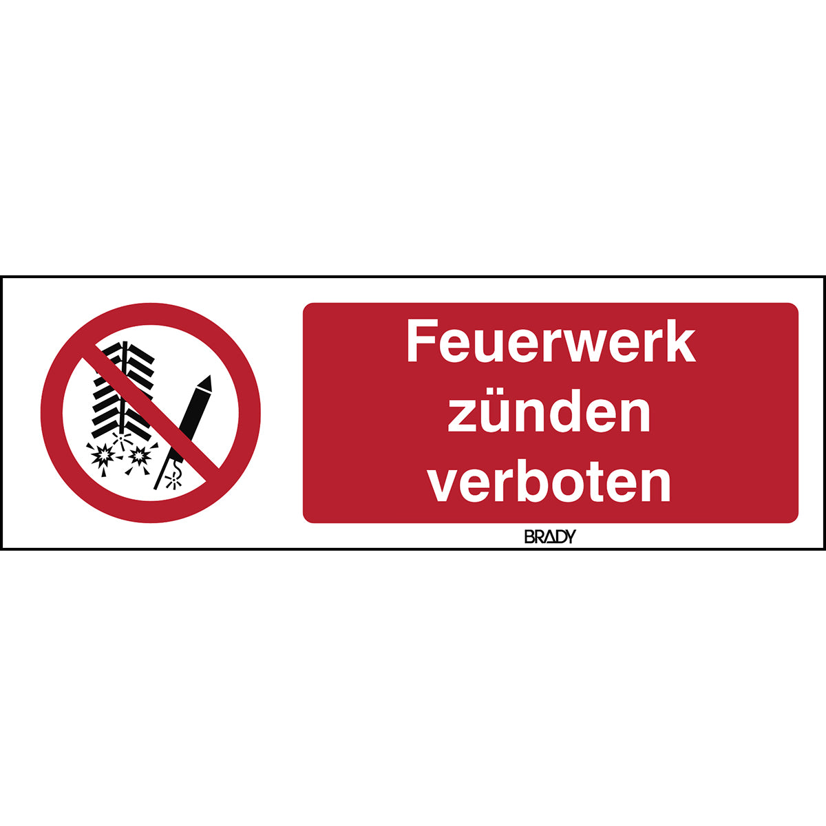 ISO-Sicherheitsschild – Feuerwerk verboten